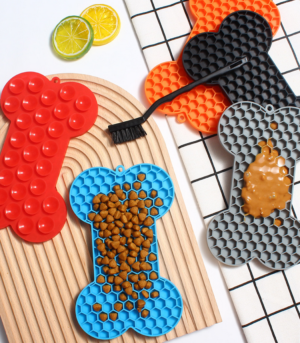 PawFeast Bone-Shaped Lick Mat for Dogs