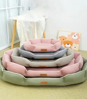 Durable Tech Fabric Pet Bed – Oval Shape