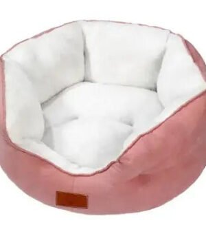 Suede Pet Bed, Semi-Enclosed Cat And Dog Mat