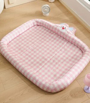 Summer Cooling Silk Cat Bed,Multi-Cat & Dog Sofa